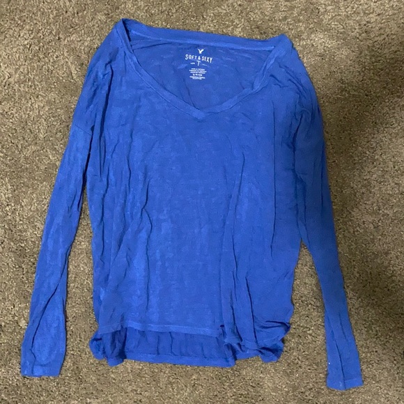 American Eagle, Small blue long sleeve shirt - Picture 1 of 1